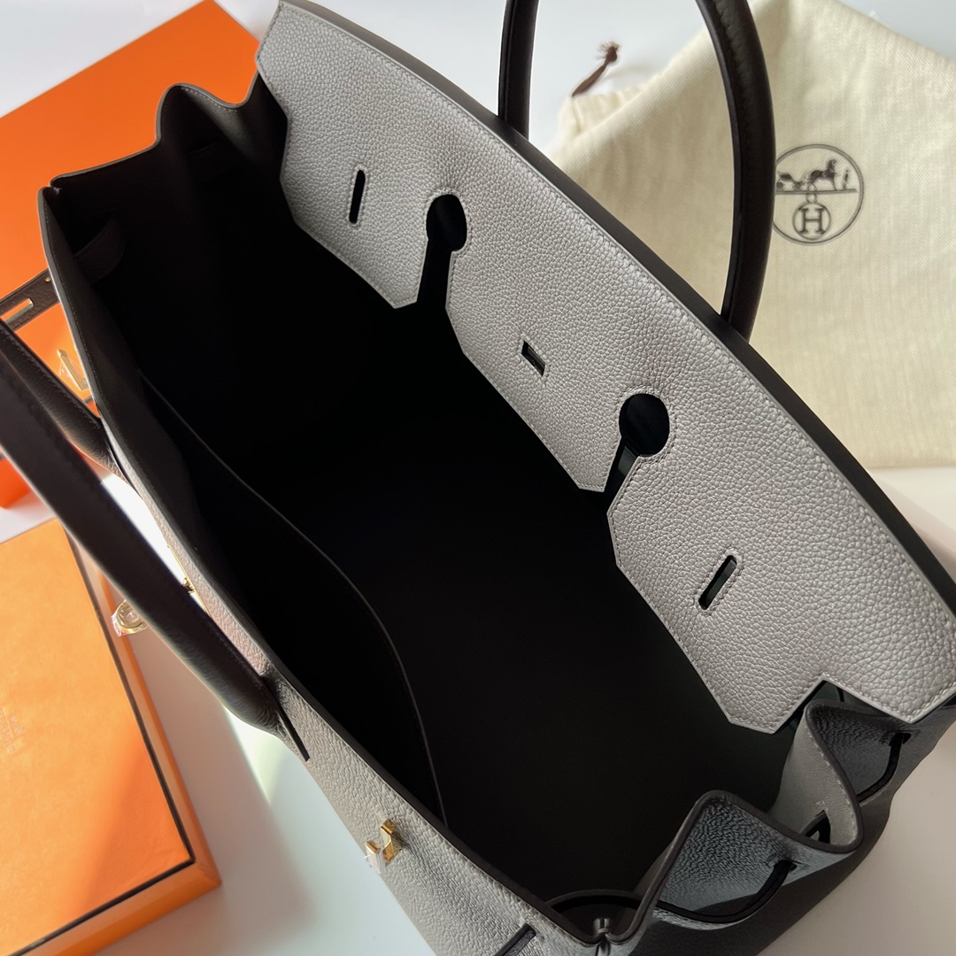 에르메스 버킨백40 그레이 금장 토고가죽